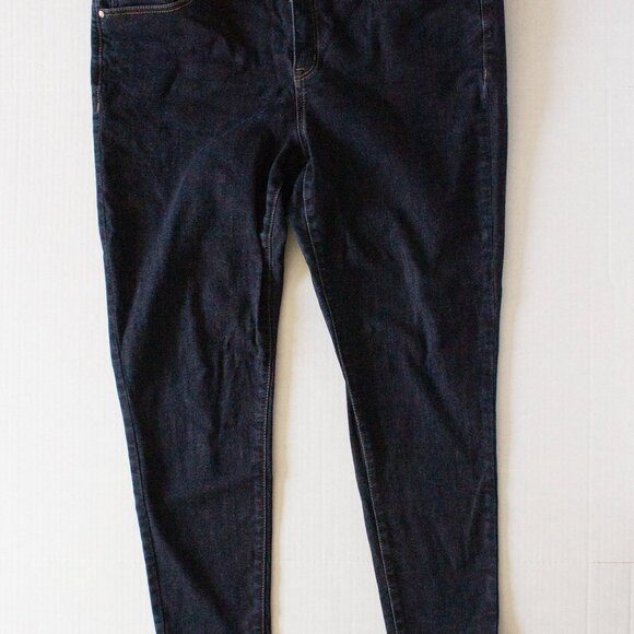 Lane Bryant -Dk Blue Essential Stretch Mid-Rise Skinny Jeans - Womens 18 - Picture 2 of 3